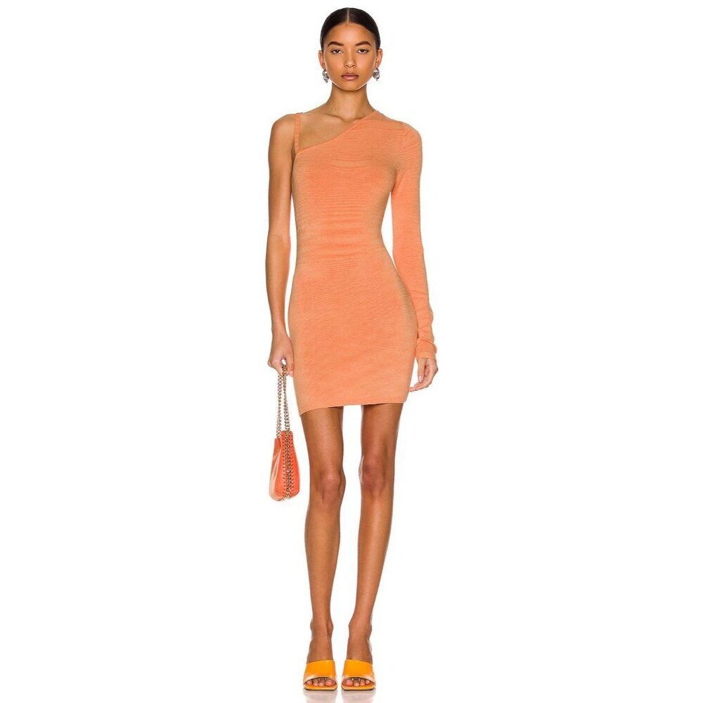 Atoir On Time Dress in Orange XSmall New Womens Knit Bodycon Mini